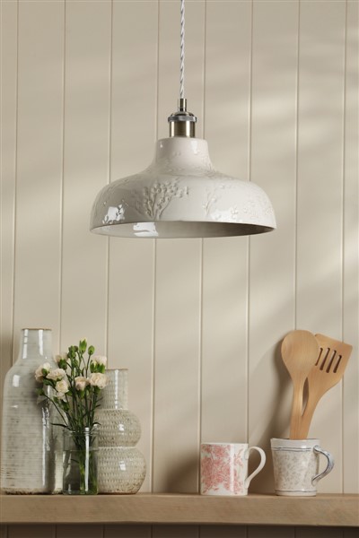 (image for) Laura Ashley Rufus Pendant Antique Brass